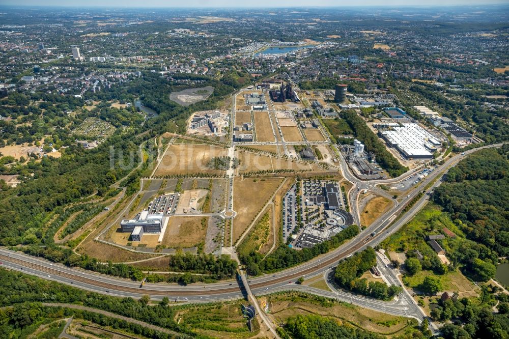 Luftaufnahme Dortmund - Entwicklungsgebiet der Industriebrache Phönix-West im Ortsteil Hörde in Dortmund im Bundesland Nordrhein-Westfalen