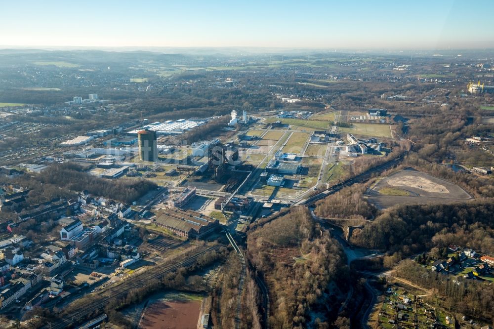 Luftbild Dortmund - Entwicklungsgebiet der Industriebrache Phönix-West im Ortsteil Hörde in Dortmund im Bundesland Nordrhein-Westfalen