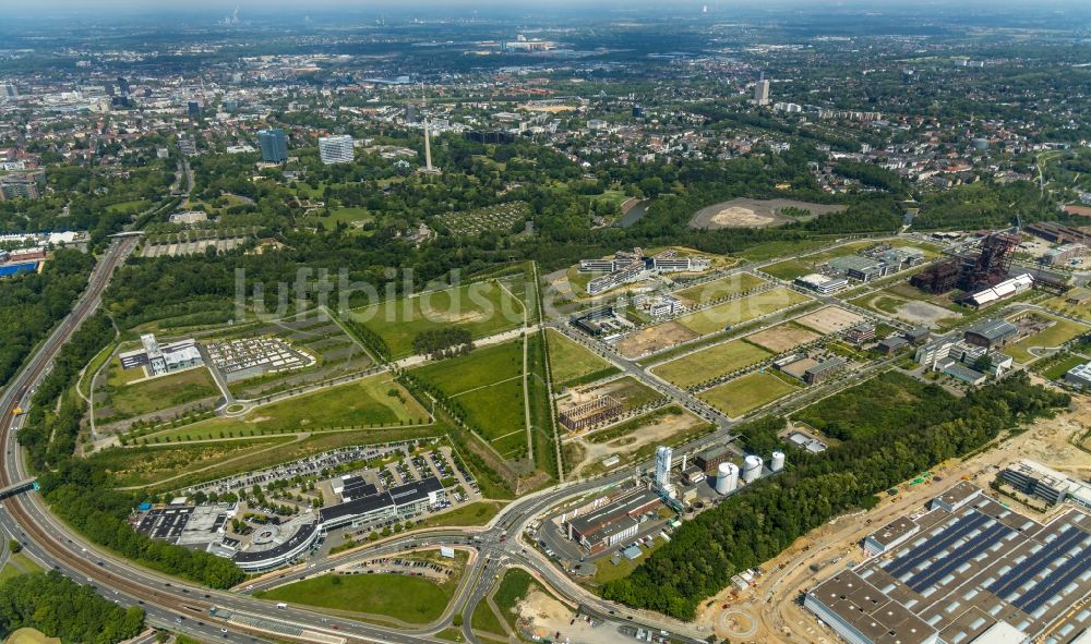 Dortmund von oben - Entwicklungsgebiet der Industriebrache Phönix-West im Ortsteil Hörde in Dortmund im Bundesland Nordrhein-Westfalen