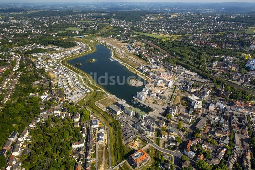 Dortmund aus der Vogelperspektive: Entwicklungsgebiet der Industriebrache Phoenix See in Dortmund im Bundesland Nordrhein-Westfalen