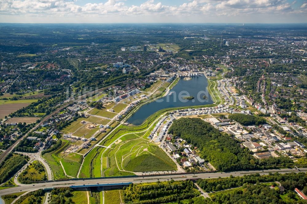 Luftbild Dortmund - Entwicklungsgebiet der Industriebrache Phoenix See in Dortmund im Bundesland Nordrhein-Westfalen