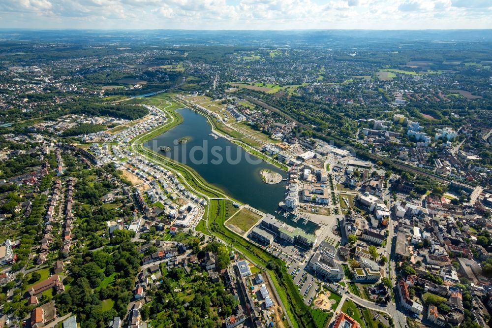 Luftaufnahme Dortmund - Entwicklungsgebiet der Industriebrache Phoenix See in Dortmund im Bundesland Nordrhein-Westfalen