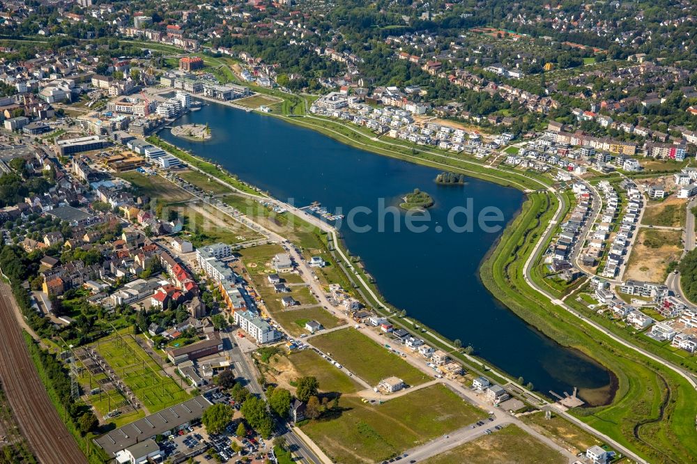 Luftaufnahme Dortmund - Entwicklungsgebiet der Industriebrache Phoenix See in Dortmund im Bundesland Nordrhein-Westfalen