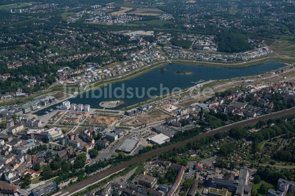 Luftbild Dortmund - Entwicklungsgebiet der Industriebrache Phoenix See in Dortmund im Bundesland Nordrhein-Westfalen