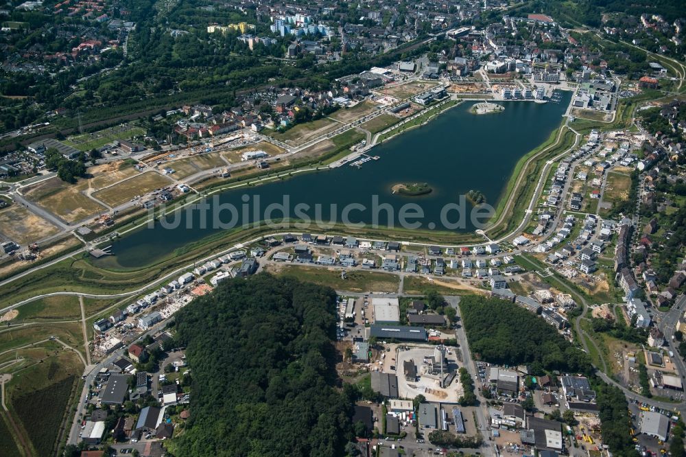 Luftaufnahme Dortmund - Entwicklungsgebiet der Industriebrache Phoenix See in Dortmund im Bundesland Nordrhein-Westfalen