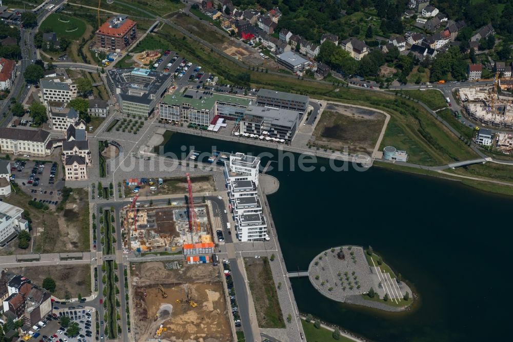 Dortmund von oben - Entwicklungsgebiet der Industriebrache Phoenix See in Dortmund im Bundesland Nordrhein-Westfalen