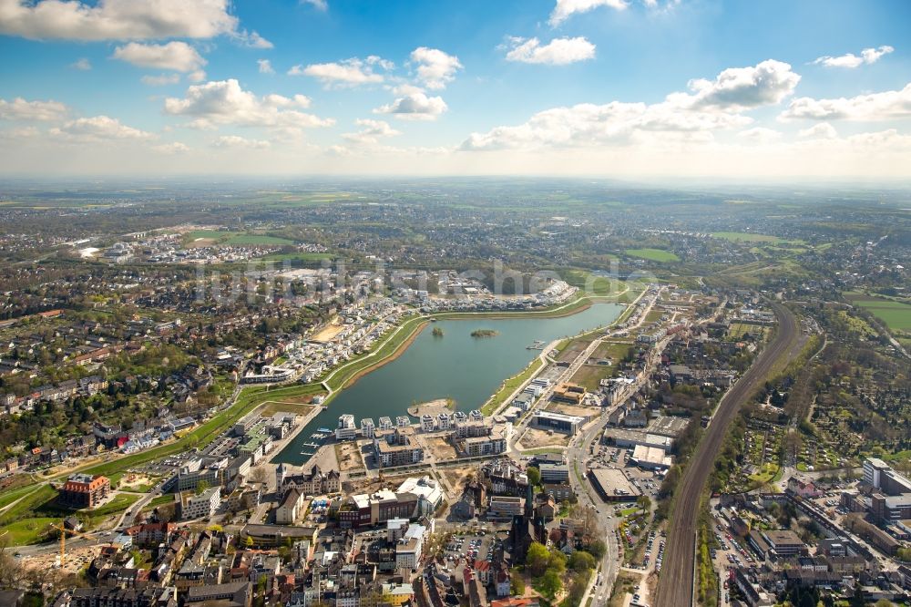 Dortmund aus der Vogelperspektive: Entwicklungsgebiet der Industriebrache Phoenix See in Dortmund im Bundesland Nordrhein-Westfalen