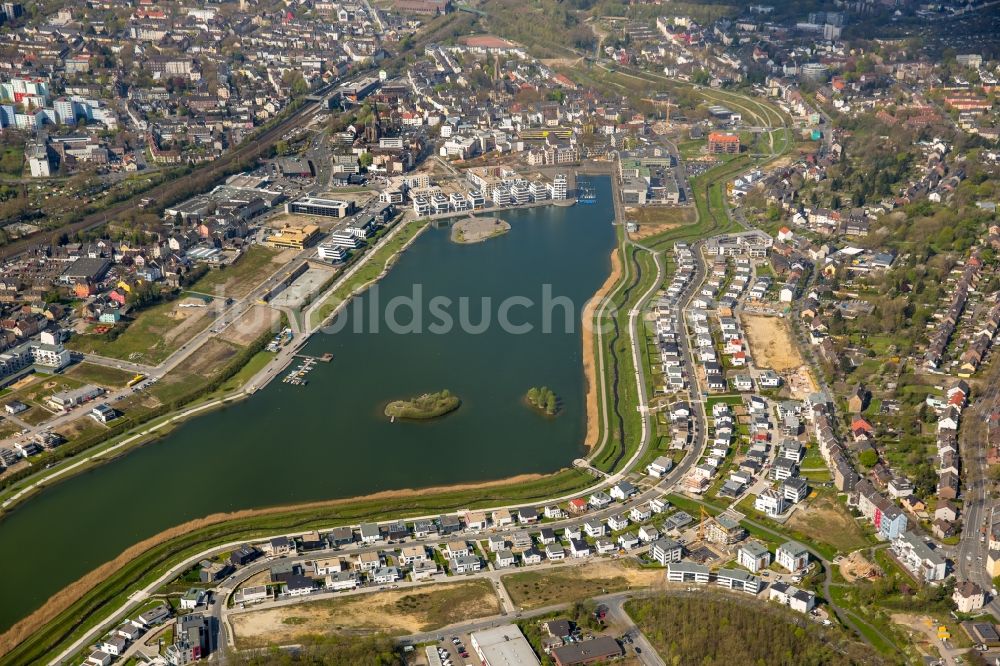 Luftbild Dortmund - Entwicklungsgebiet der Industriebrache Phoenix See in Dortmund im Bundesland Nordrhein-Westfalen