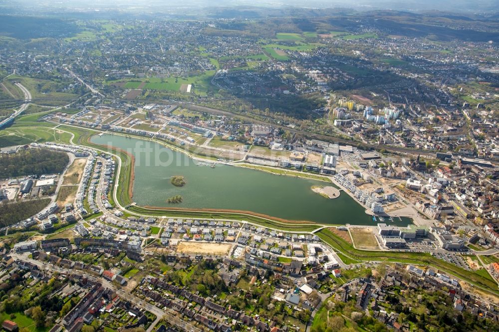 Luftbild Dortmund - Entwicklungsgebiet der Industriebrache Phoenix See in Dortmund im Bundesland Nordrhein-Westfalen