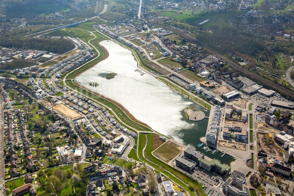 Luftaufnahme Dortmund - Entwicklungsgebiet der Industriebrache Phoenix See in Dortmund im Bundesland Nordrhein-Westfalen