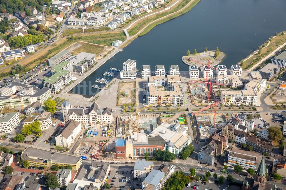 Dortmund aus der Vogelperspektive: Entwicklungsgebiet der Industriebrache Phoenix See in Dortmund im Bundesland Nordrhein-Westfalen