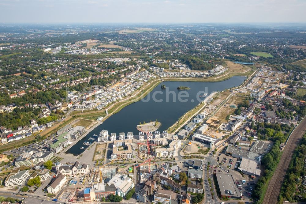 Luftbild Dortmund - Entwicklungsgebiet der Industriebrache Phoenix See in Dortmund im Bundesland Nordrhein-Westfalen