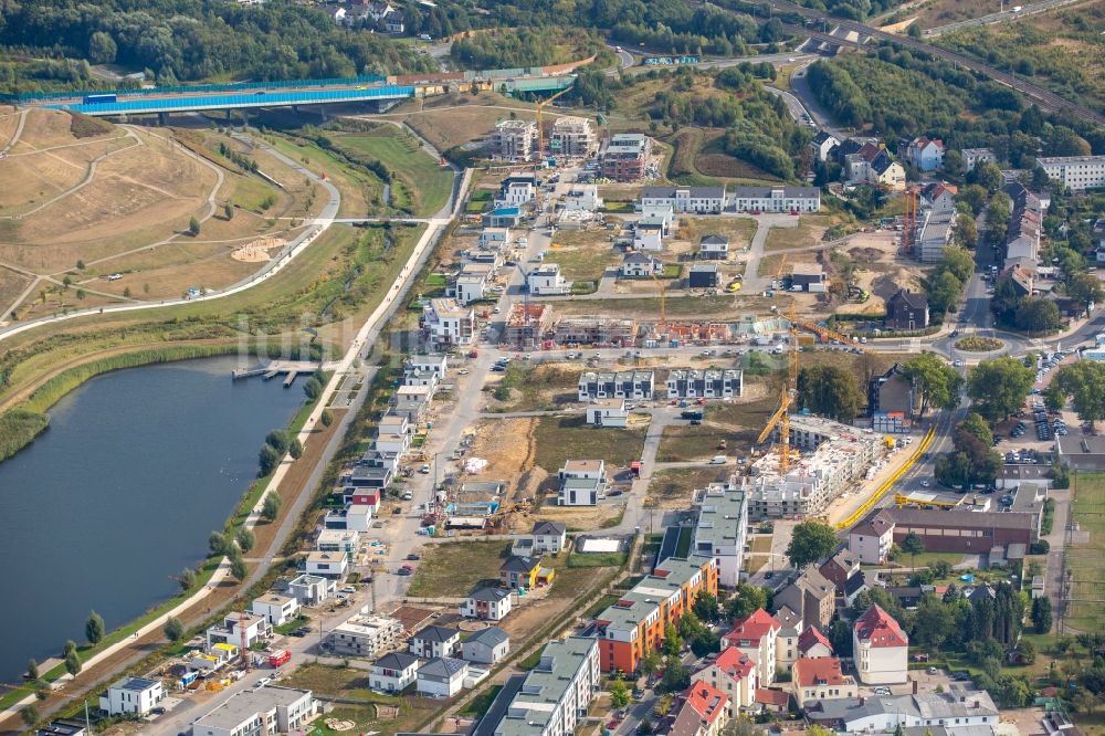 Luftaufnahme Dortmund - Entwicklungsgebiet der Industriebrache Phoenix See in Dortmund im Bundesland Nordrhein-Westfalen