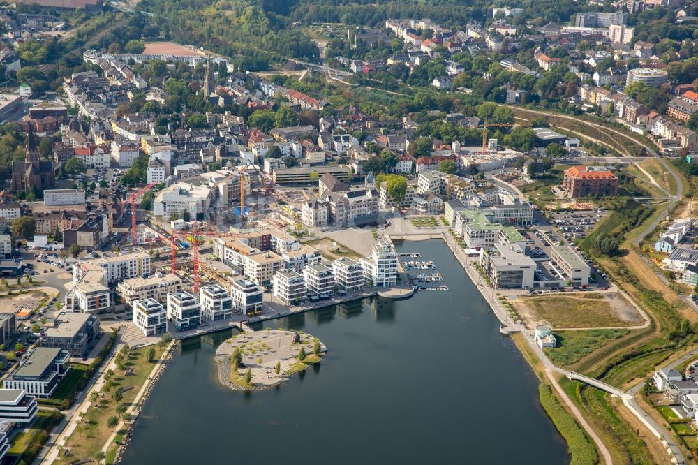 Dortmund von oben - Entwicklungsgebiet der Industriebrache Phoenix See in Dortmund im Bundesland Nordrhein-Westfalen