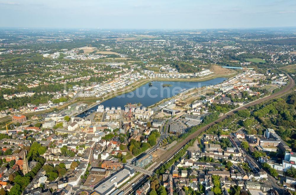 Luftaufnahme Dortmund - Entwicklungsgebiet der Industriebrache Phoenix See in Dortmund im Bundesland Nordrhein-Westfalen