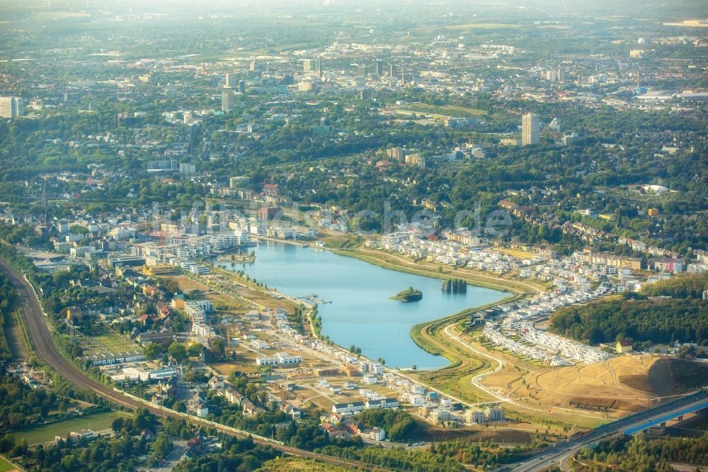 Luftbild Dortmund - Entwicklungsgebiet der Industriebrache Phoenix See in Dortmund im Bundesland Nordrhein-Westfalen