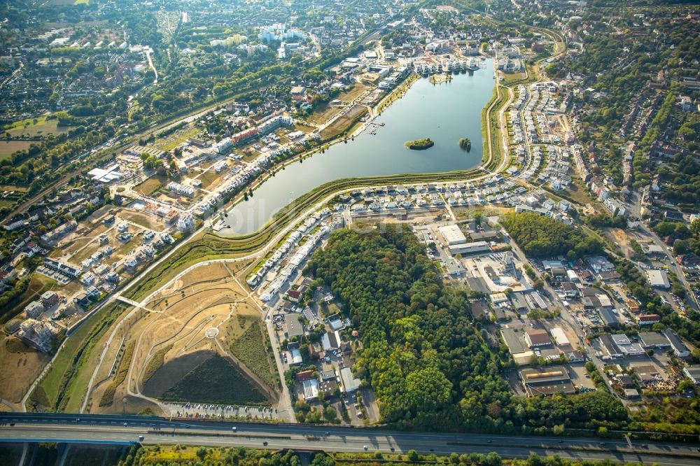 Luftbild Dortmund - Entwicklungsgebiet der Industriebrache Phoenix See in Dortmund im Bundesland Nordrhein-Westfalen