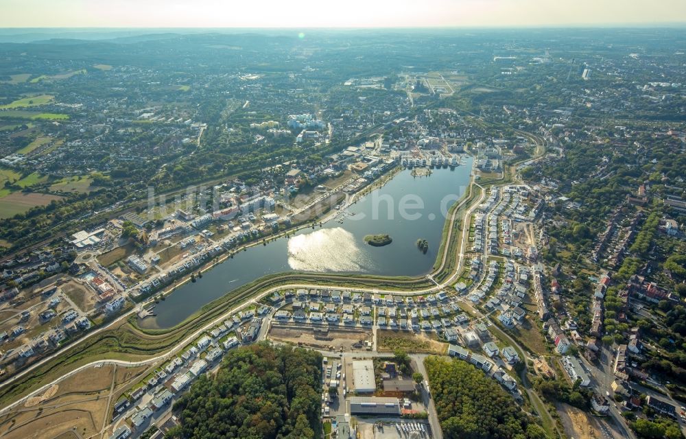 Luftaufnahme Dortmund - Entwicklungsgebiet der Industriebrache Phoenix See in Dortmund im Bundesland Nordrhein-Westfalen