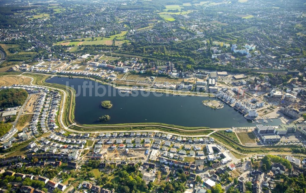 Dortmund aus der Vogelperspektive: Entwicklungsgebiet der Industriebrache Phoenix See in Dortmund im Bundesland Nordrhein-Westfalen