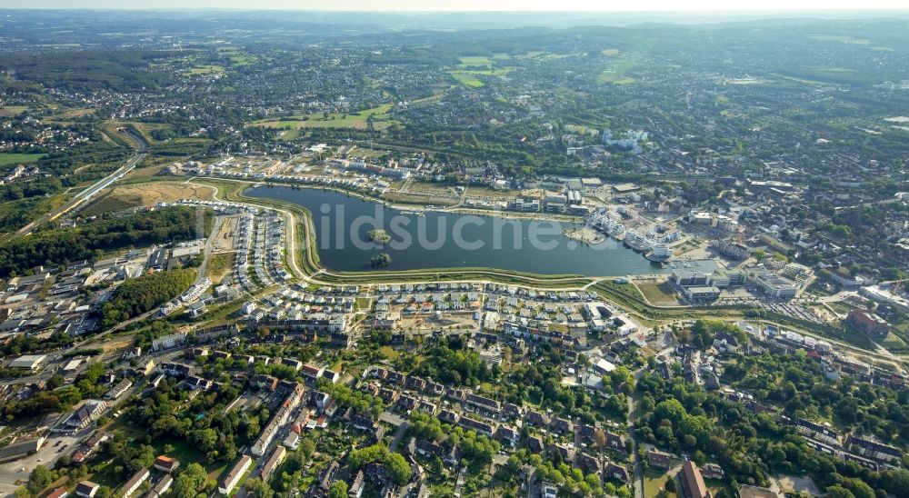 Luftbild Dortmund - Entwicklungsgebiet der Industriebrache Phoenix See in Dortmund im Bundesland Nordrhein-Westfalen