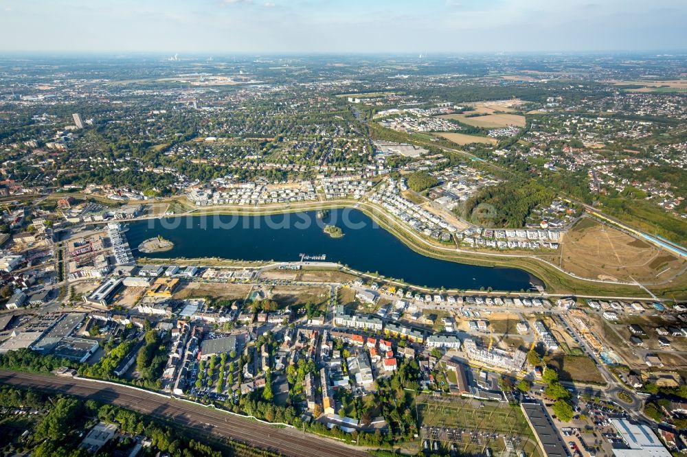 Luftbild Dortmund - Entwicklungsgebiet der Industriebrache Phoenix See in Dortmund im Bundesland Nordrhein-Westfalen