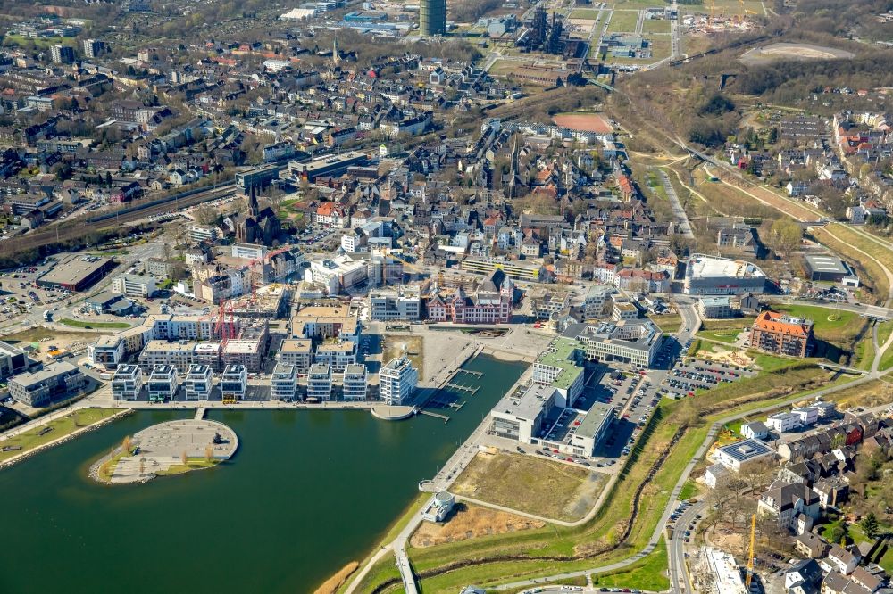 Luftaufnahme Dortmund - Entwicklungsgebiet der Industriebrache Phoenix See in Dortmund im Bundesland Nordrhein-Westfalen