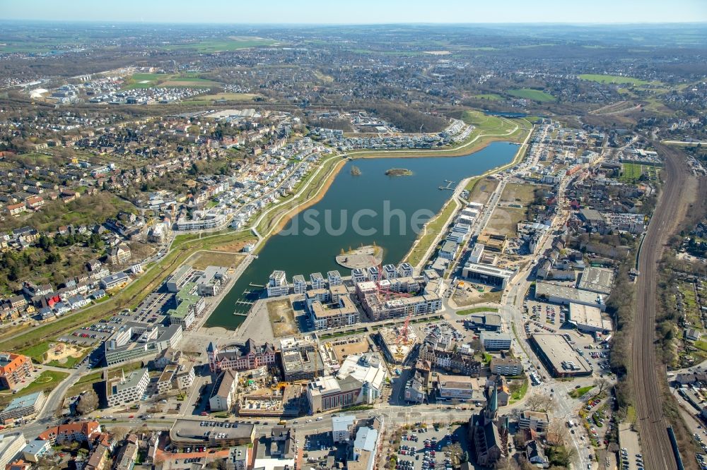 Dortmund aus der Vogelperspektive: Entwicklungsgebiet der Industriebrache Phoenix See in Dortmund im Bundesland Nordrhein-Westfalen