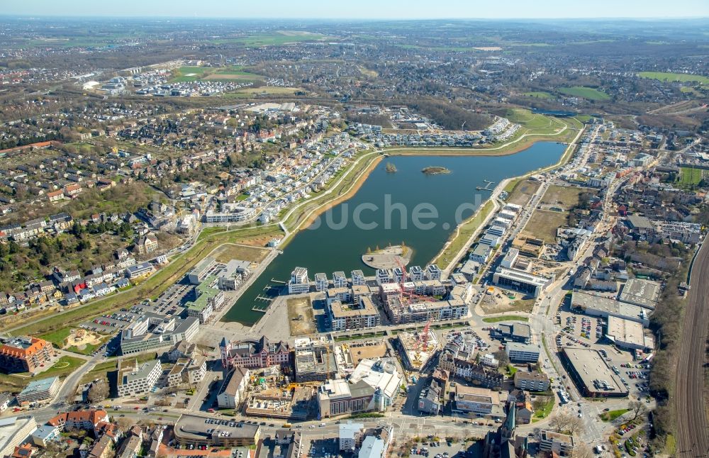 Luftbild Dortmund - Entwicklungsgebiet der Industriebrache Phoenix See in Dortmund im Bundesland Nordrhein-Westfalen