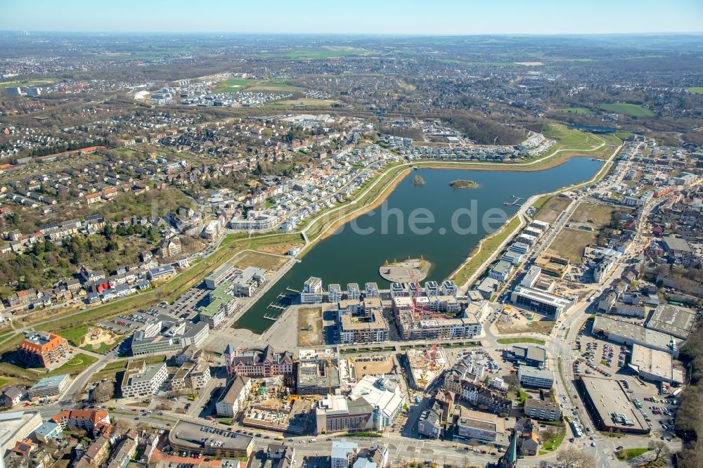 Luftaufnahme Dortmund - Entwicklungsgebiet der Industriebrache Phoenix See in Dortmund im Bundesland Nordrhein-Westfalen