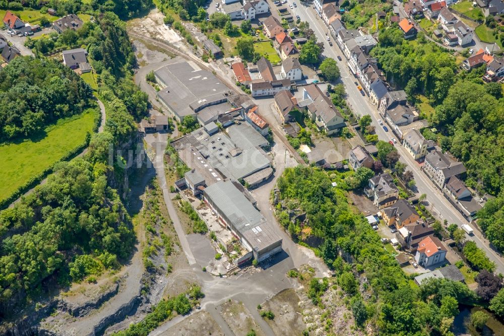 Luftbild Warstein - Entwicklungsgebiet der Industriebrache Risse-Gelände an der Hauptstraße in Warstein im Bundesland Nordrhein-Westfalen