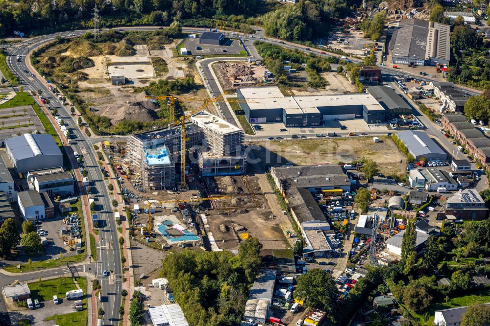 Luftbild Essen - Entwicklungsgebiet der Industriebrache Am Schacht Hubert in Essen im Bundesland Nordrhein-Westfalen, Deutschland