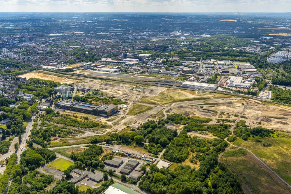 Dortmund von oben - Entwicklungsgebiet der Industriebrache an der Westfalenhütte in Dortmund im Bundesland Nordrhein-Westfalen, Deutschland