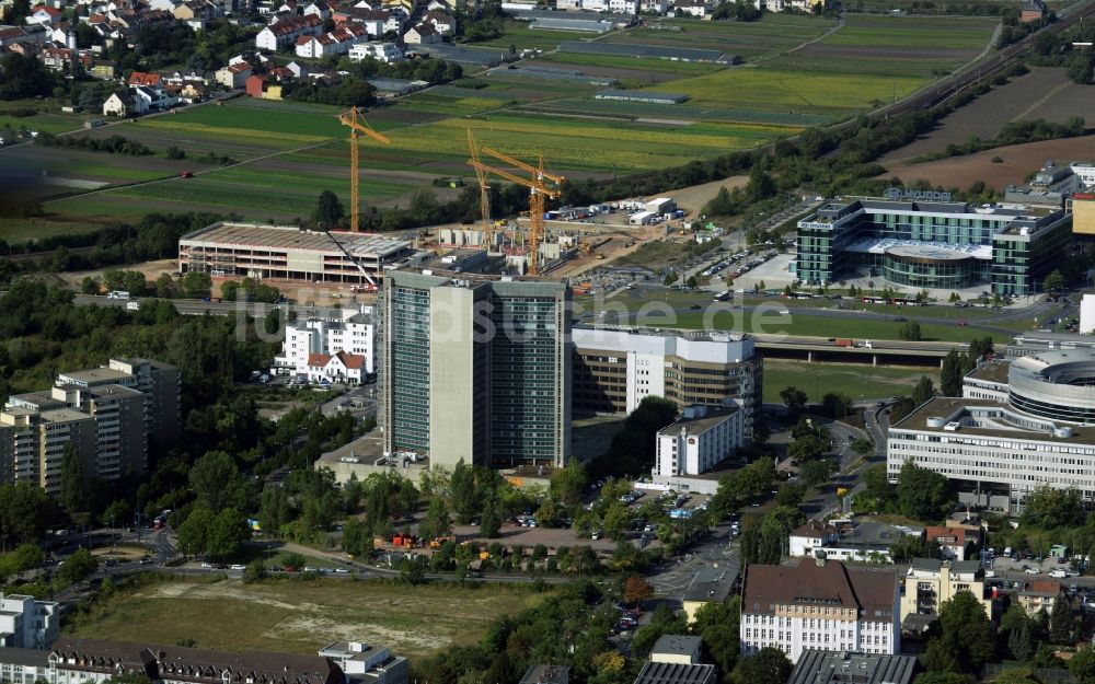 Luftaufnahme Offenbach am Main - Entwicklungsgebiet der Industriebrache zum Stadtquartier Kaiserlei Quartier der CG- Gruppe in Offenbach am Main im Bundesland Hessen