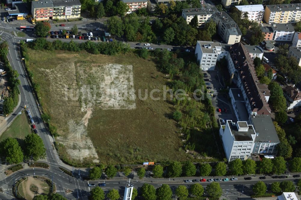 Offenbach am Main aus der Vogelperspektive: Entwicklungsgebiet der Industriebrache zum Stadtquartier Kaiserlei Quartier der CG- Gruppe in Offenbach am Main im Bundesland Hessen