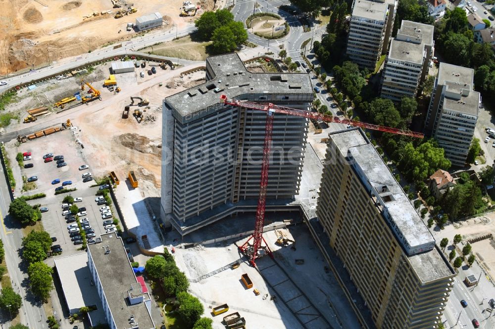 Luftbild Offenbach am Main - Entwicklungsgebiet der Industriebrache zum Stadtquartier Kaiserlei Quartier der CG- Gruppe in Offenbach am Main im Bundesland Hessen