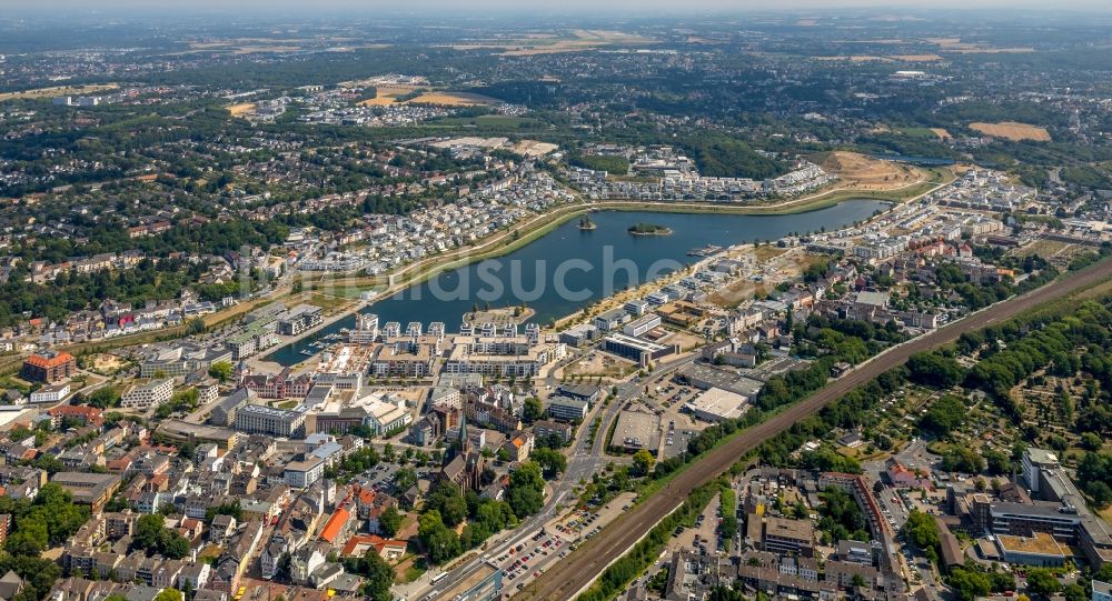 Dortmund von oben - Entwicklungsgebiet Phoenix See in Dortmund im Bundesland Nordrhein-Westfalen