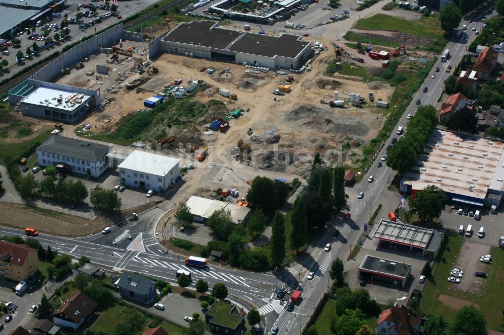 Bad Säckingen aus der Vogelperspektive: Entwicklungsgebiet der Wohngebiets- und Gewerbeflächen Brennet Park in Bad Säckingen im Bundesland Baden-Württemberg, Deutschland