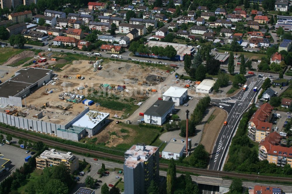 Luftbild Bad Säckingen - Entwicklungsgebiet der Wohngebiets- und Gewerbeflächen Brennet Park in Bad Säckingen im Bundesland Baden-Württemberg, Deutschland