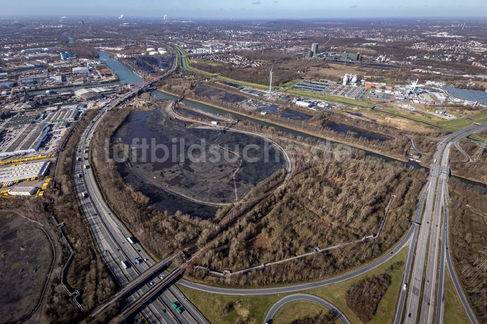 Luftaufnahme Essen - Entwicklungsgebiet der Wohngebiets- und Gewerbeflächen Freiheit Emscher in Essen im Bundesland Nordrhein-Westfalen, Deutschland