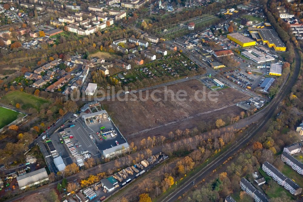 Luftaufnahme Duisburg - Entwicklungsgebiet der Wohngebiets- und Gewerbeflächen Im Holtkamp im Ortsteil Hamborn in Duisburg im Bundesland Nordrhein-Westfalen