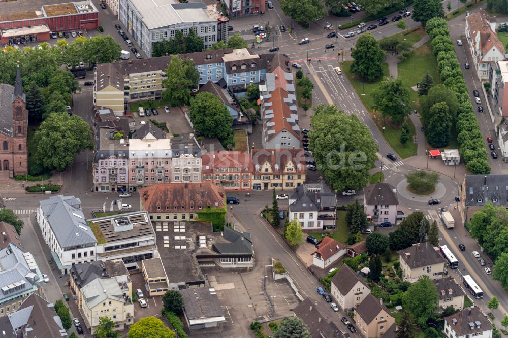 Luftaufnahme Lahr/Schwarzwald - Entwicklungsgebiet der Wohngebiets- und Gewerbeflächen Langsdorfstr. in Lahr/Schwarzwald im Bundesland Baden-Württemberg, Deutschland