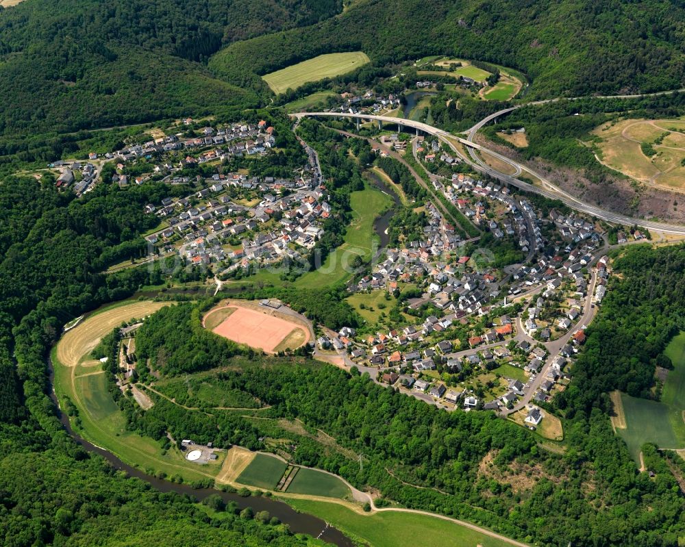 Idar-Oberstein von oben - Enzweiler in Idar-Oberstein im Bundesland Rheinland-Pfalz