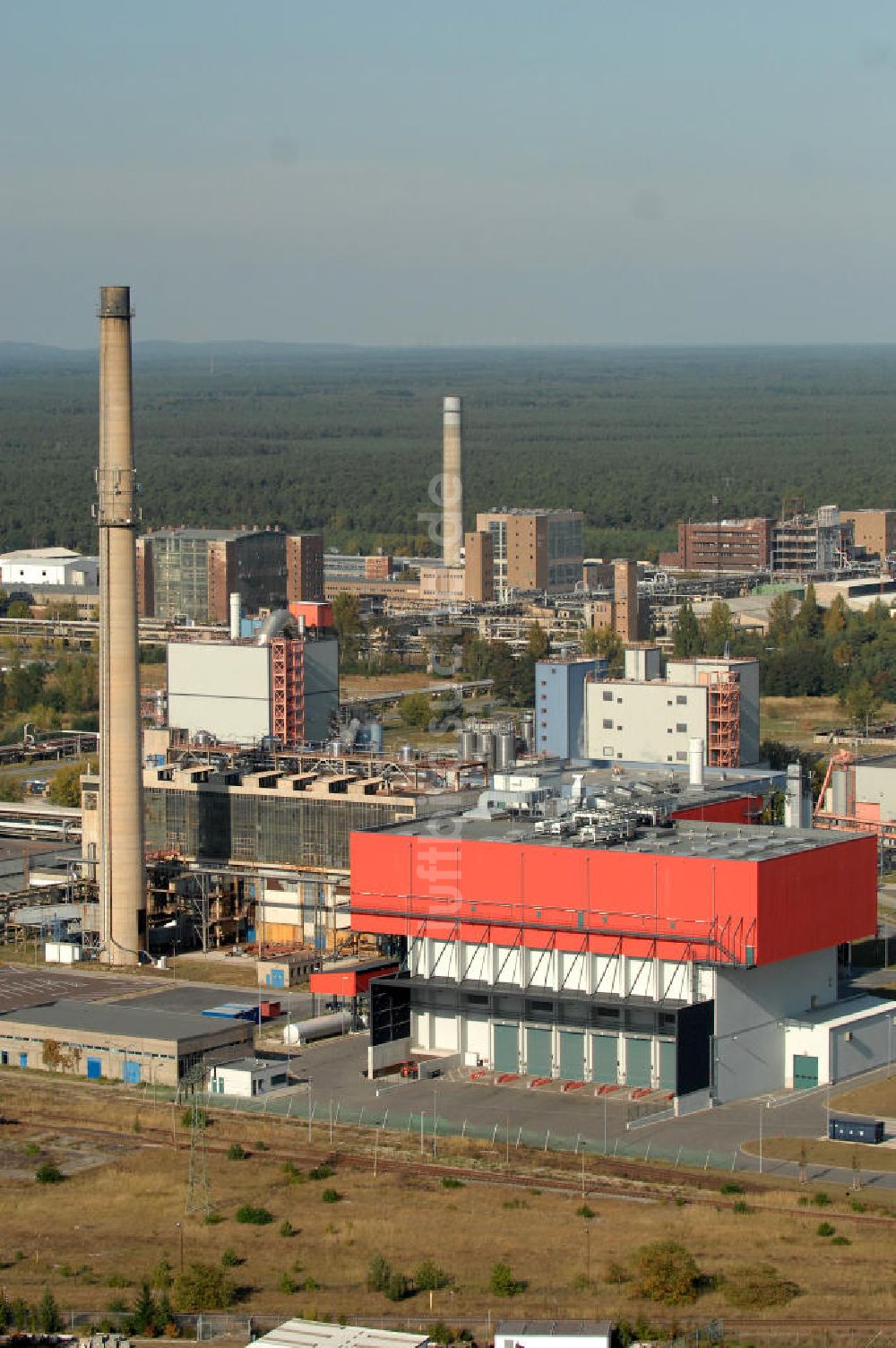 Premnitz von oben - E.ON Müllverbrennungsanlage / Heizkraftwerk in Premnitz