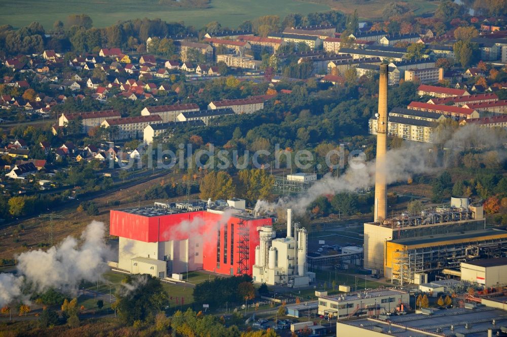 Premnitz aus der Vogelperspektive: E.ON Müllverbrennungsanlage / Heizkraftwerk in Premnitz im Bundesland Brandenburg