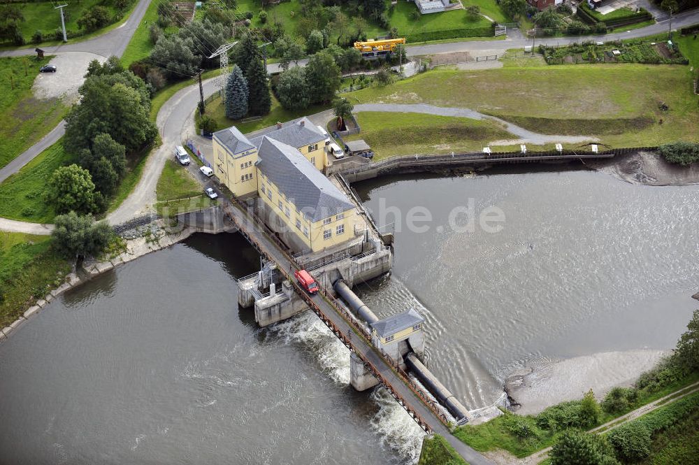 Krauthausen aus der Vogelperspektive: E.ON Werra-Wasserkraftwerk Spichra