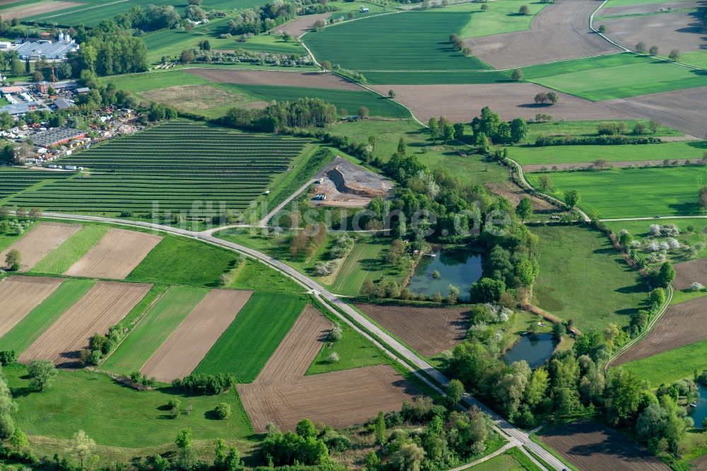 Luftbild Kappel-Grafenhausen - Erdaushub Deponie und Solarpark bzw. Solarkraftwerk in Kappel-Grafenhausen im Bundesland Baden-Württemberg, Deutschland