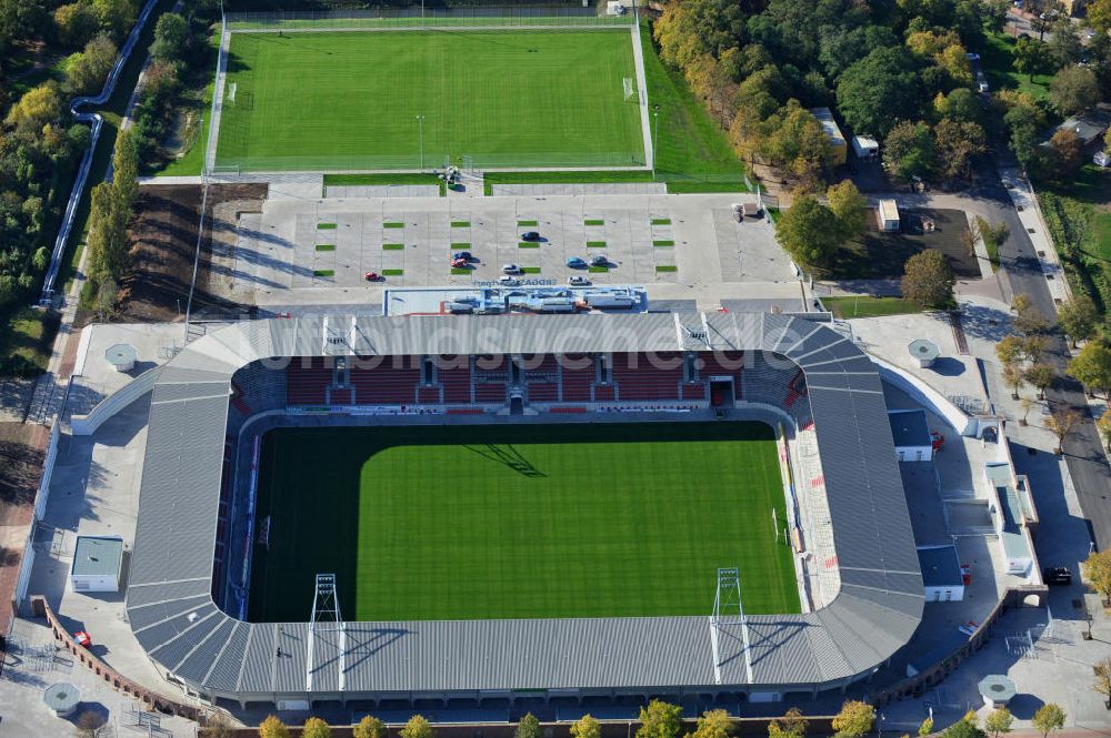 Luftaufnahme Halle / Saale - Erdgas Sportpark Halle / Saale