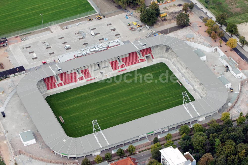 Luftbild Halle / Saale - Erdgas Sportpark Halle / Saale