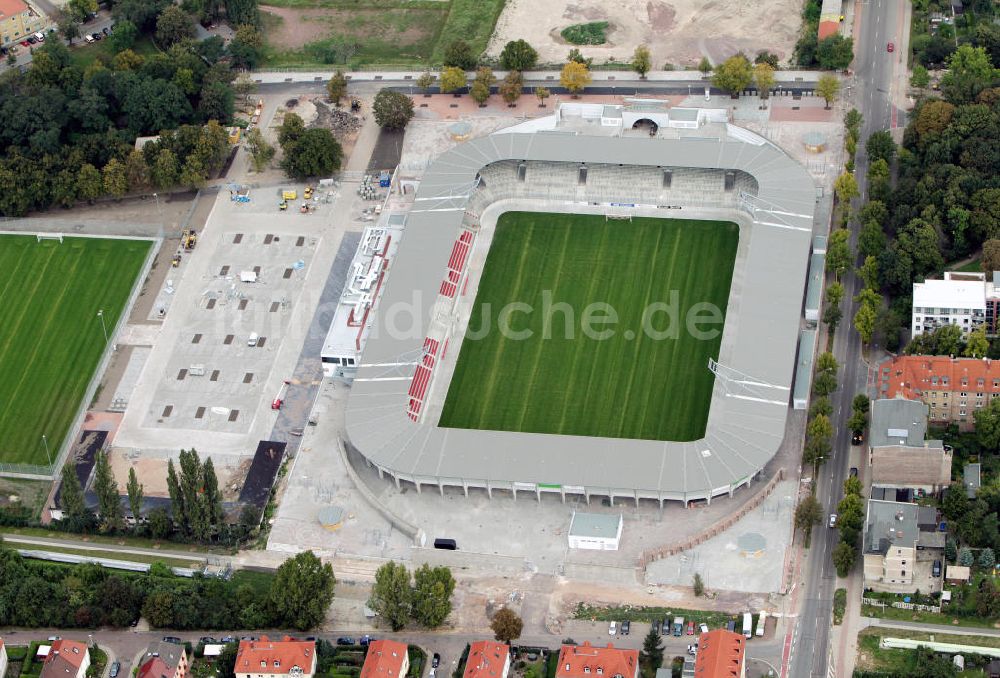 Luftaufnahme Halle / Saale - Erdgas Sportpark Halle / Saale