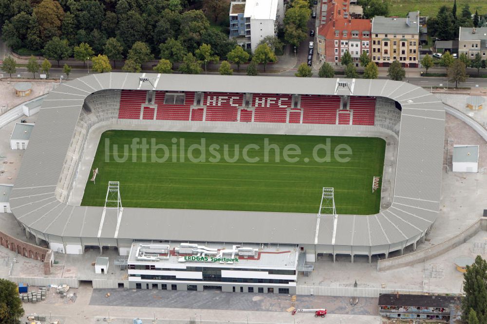 Luftaufnahme Halle / Saale - Erdgas Sportpark Halle / Saale